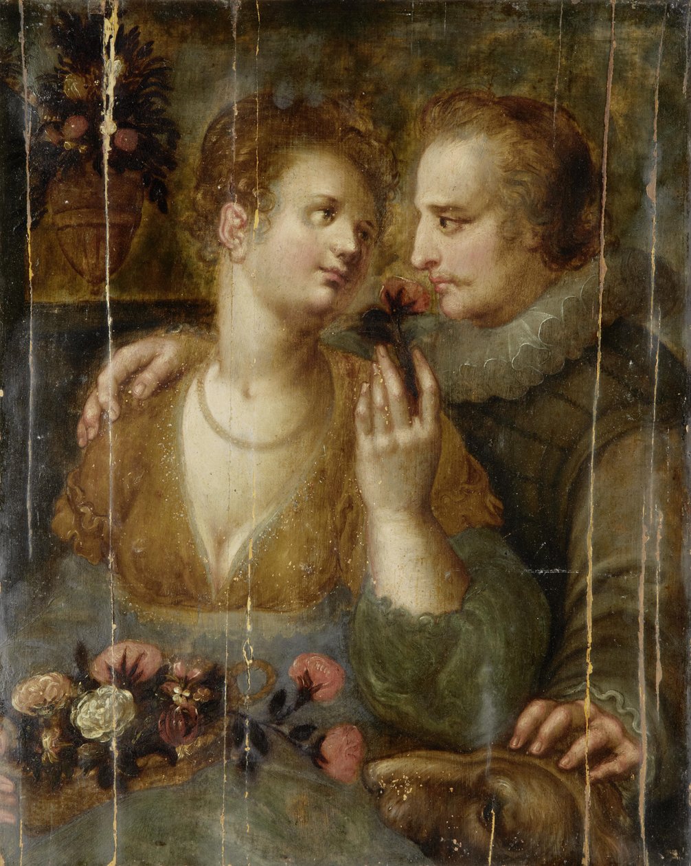 Escena de cortejo de Hendrik Goltzius