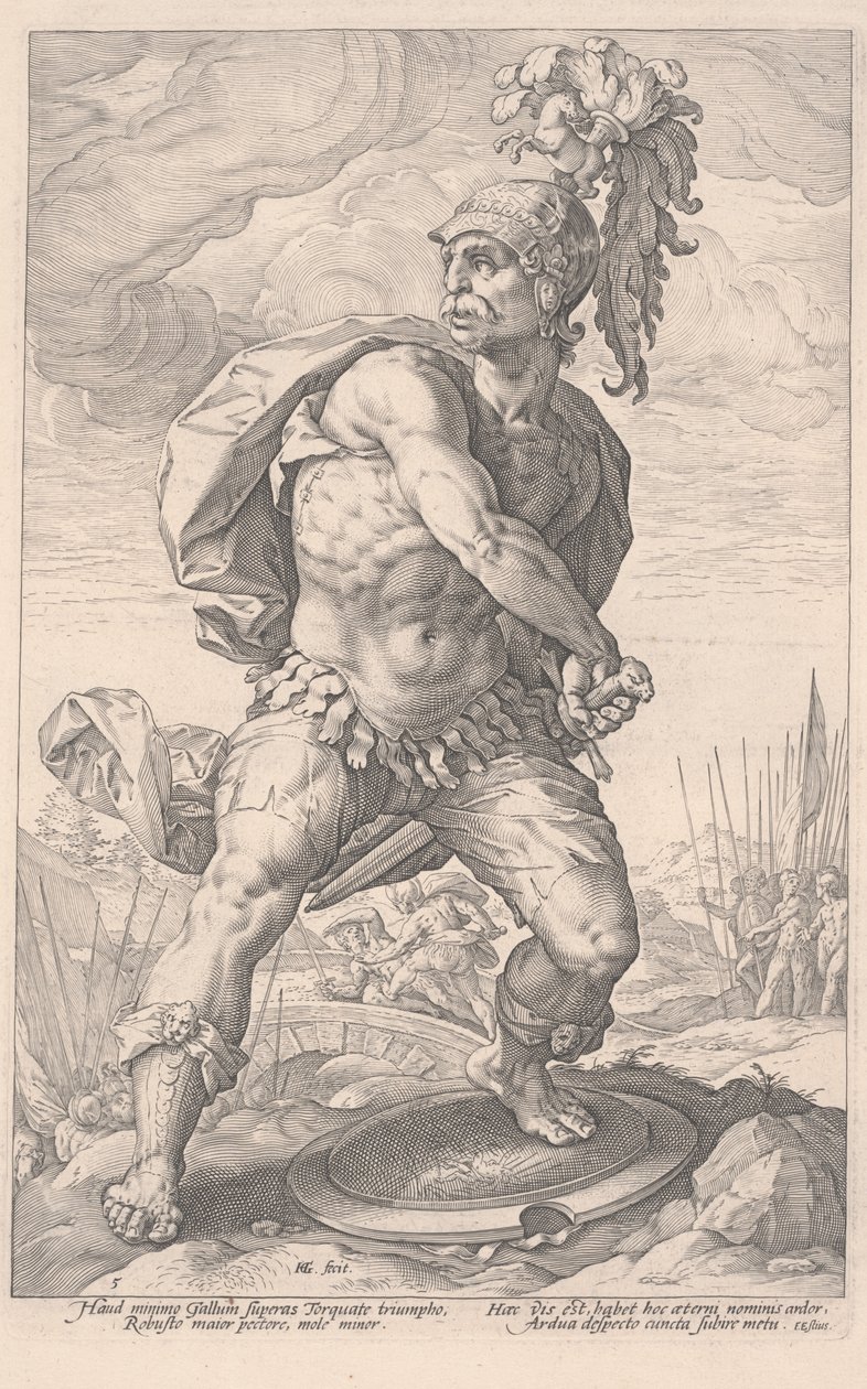 Tito Manlio Torcuato de Hendrik Goltzius