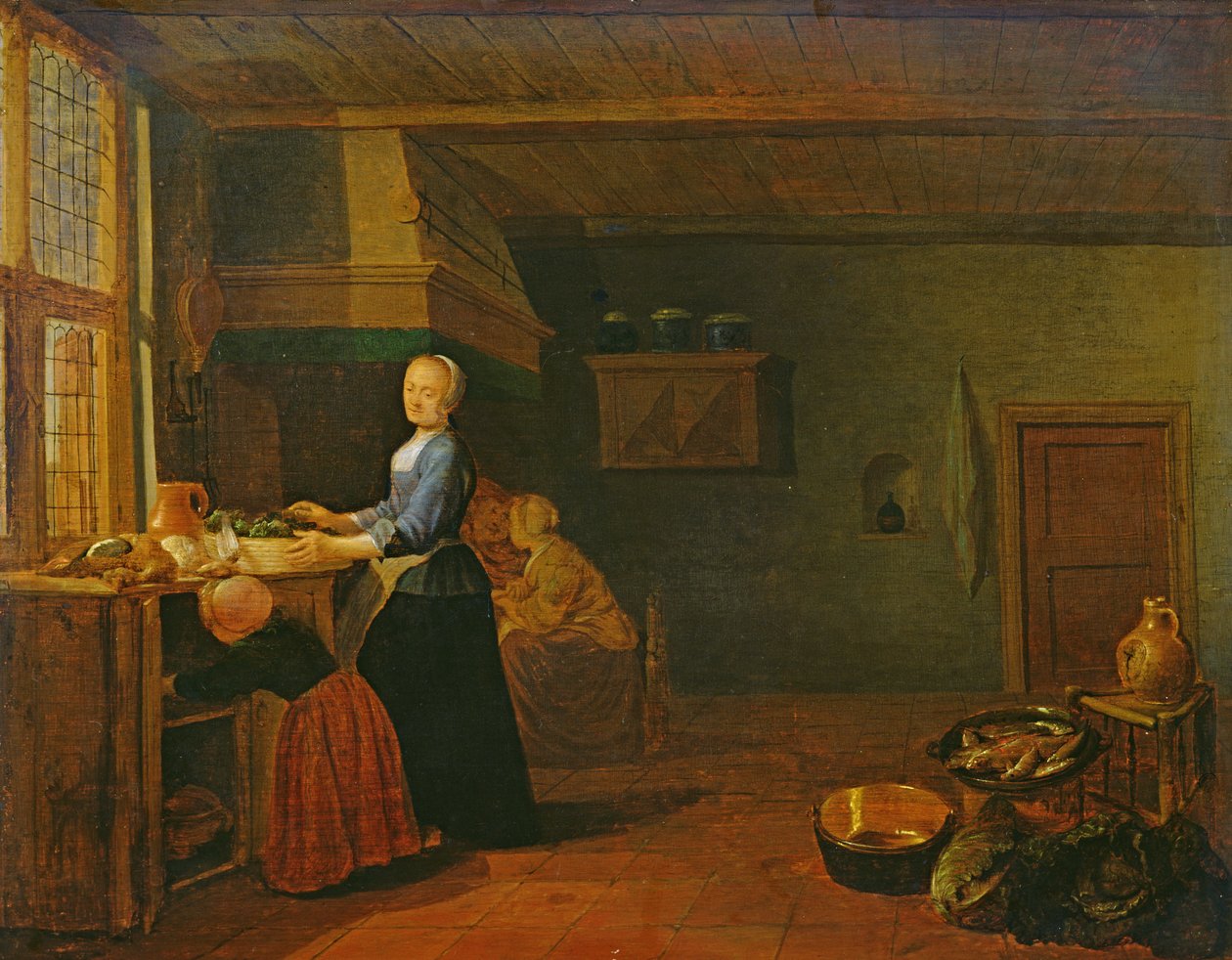 Interior de cocina de Hendrik Martensz Sorgh