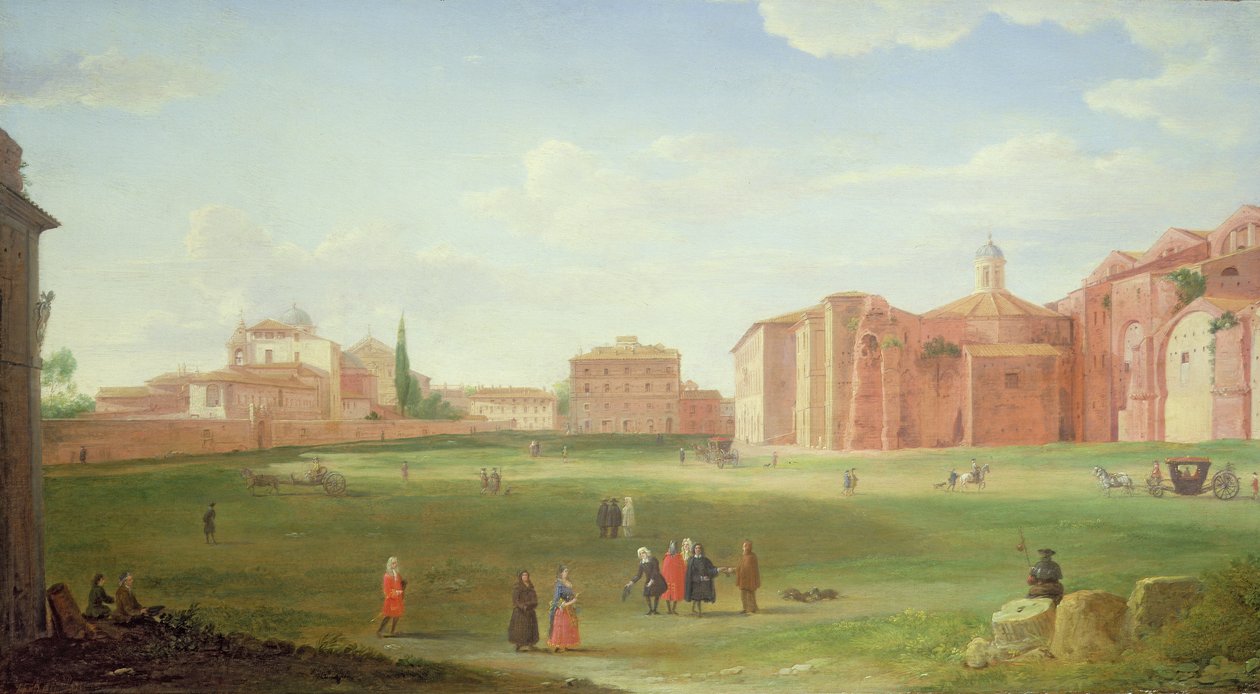 Vista de los Baños de Diocleciano de Hendrik van Lint