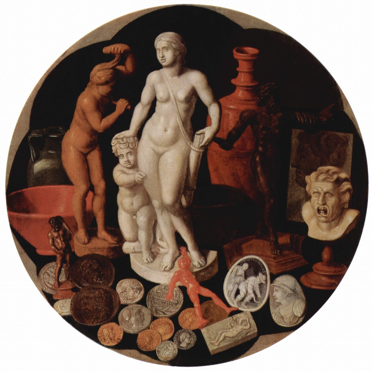 Naturaleza muerta con colección de rarezas de Hendrik van der Borcht the elder