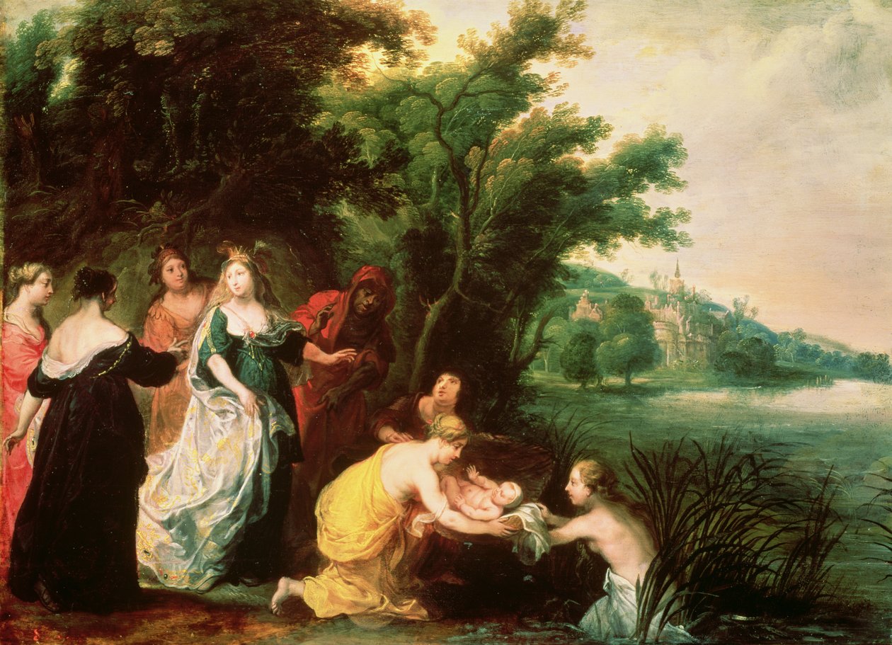 La Hija del Faraón Descubriendo a Moisés de Hendrik van the Elder Balen