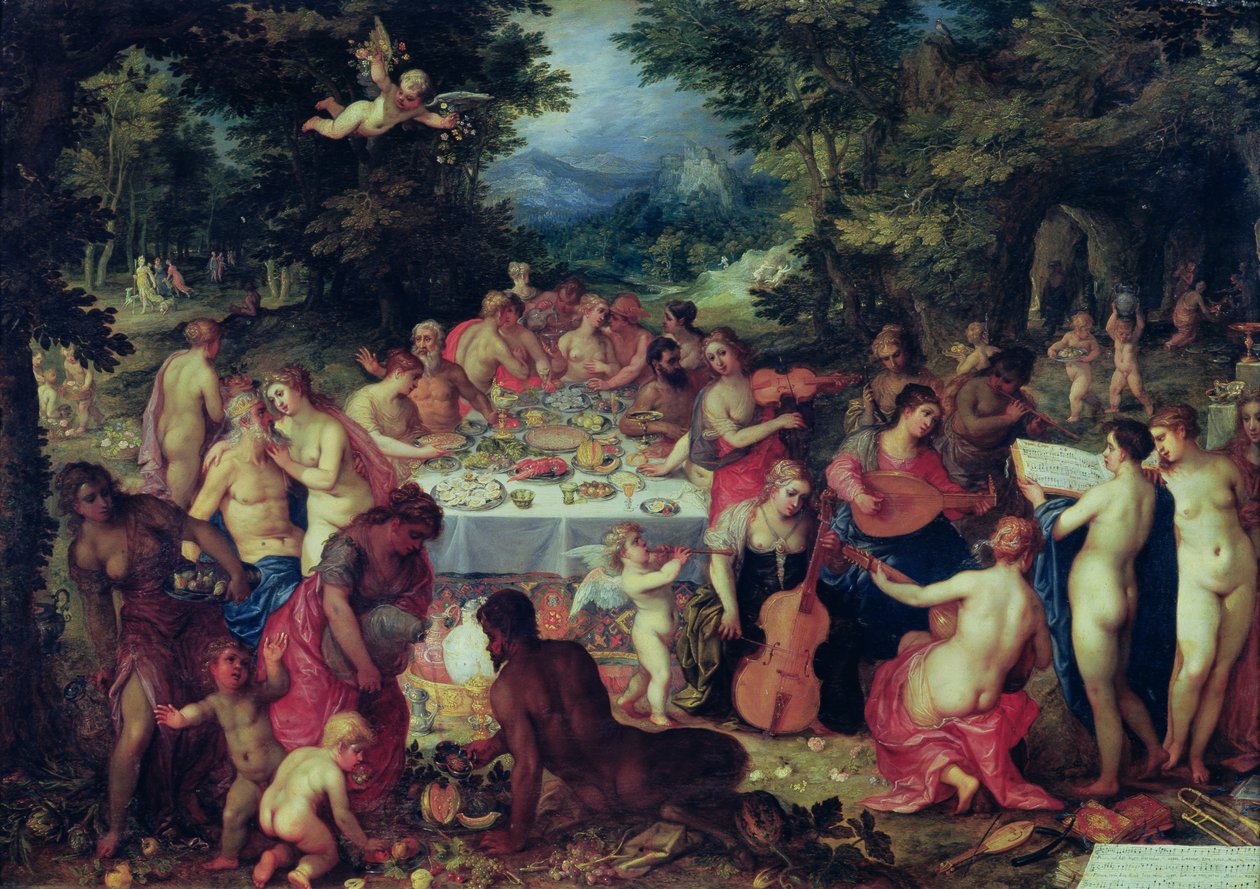 El Banquete de los Dioses de Hendrik van the Elder Balen