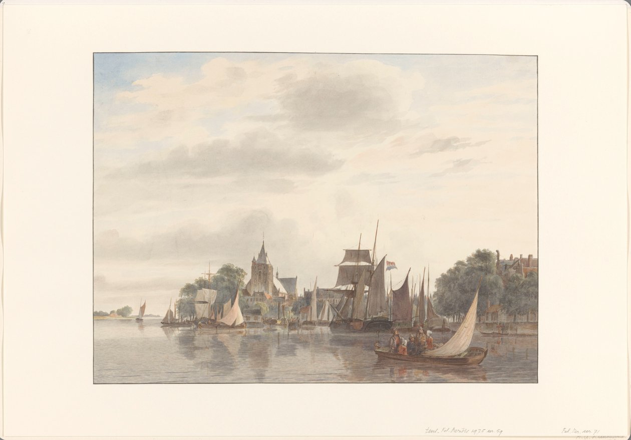 Ciudad junto al agua de Hendrik Abraham Klinkhamer