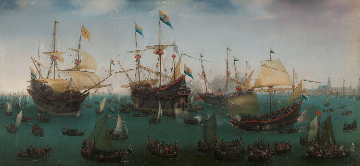 El regreso a Ámsterdam de la segunda expedición a las Indias Orientales
El regreso a Ámsterdam de la segunda expedición a las Indias Orientales, 19 de julio de 1599 de Hendrick Cornelisz. Vroom