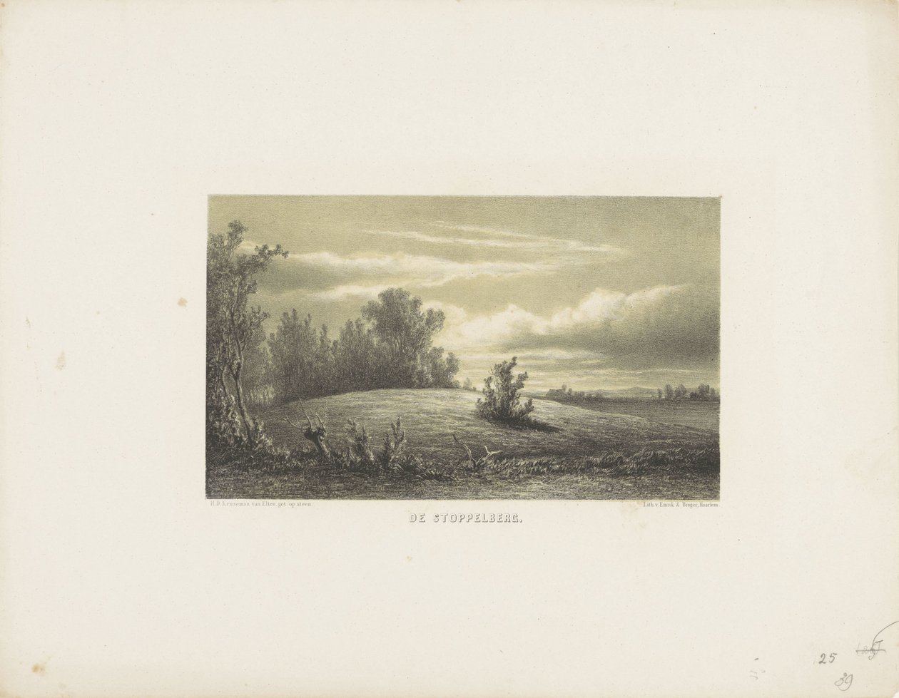 El Stoppelberg
De Stoppelberg (título en el objeto) de Hendrik Dirk Kruseman van Elten