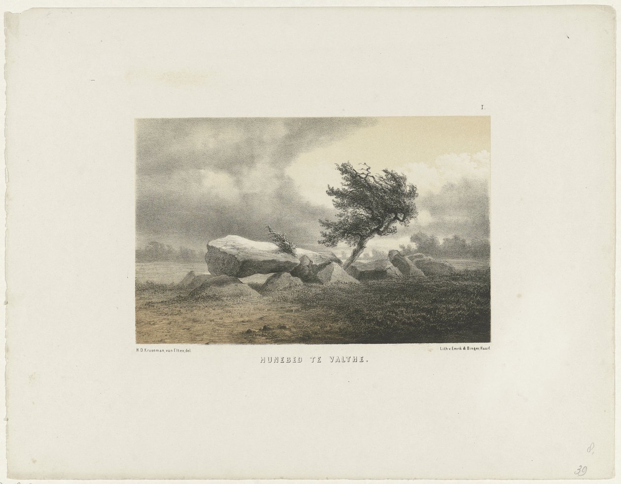 Dolmen en Valthe Dolmen en Valthe (título sobre objeto) de Hendrik Dirk Kruseman van Elten