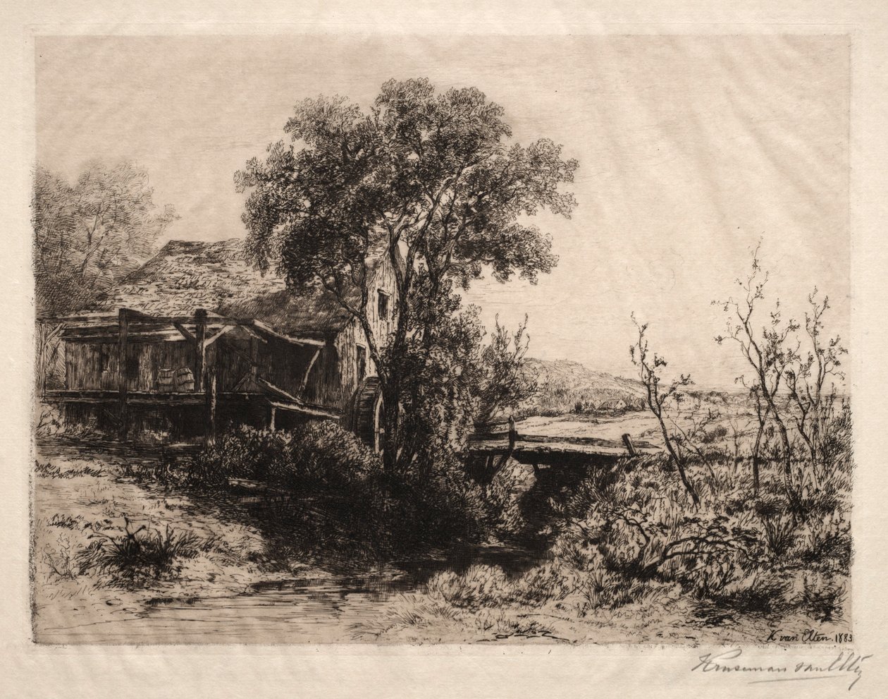 El molino abandonado de Hendrik Dirk Kruseman van Elten