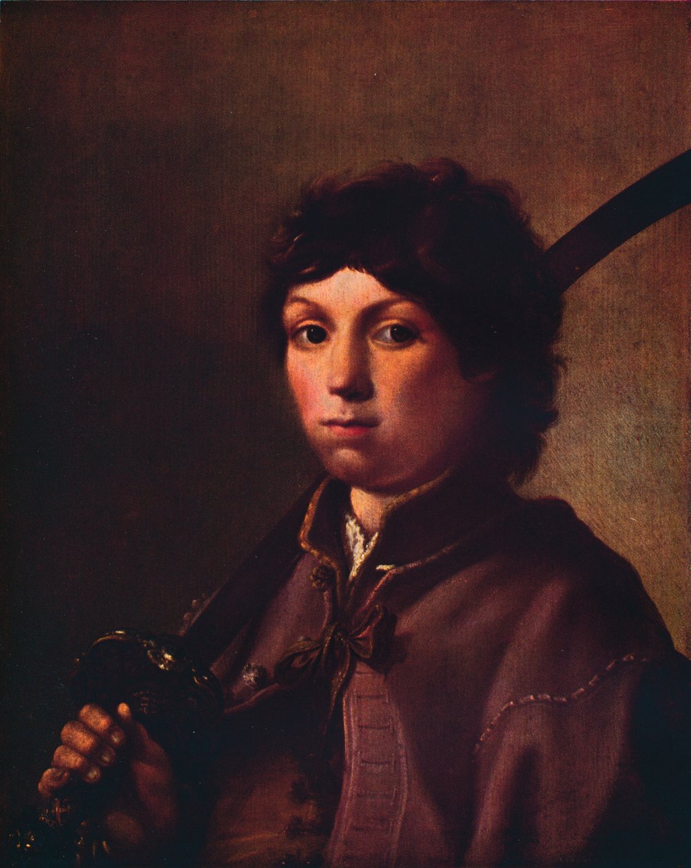 Un niño con un sable de Hendrik Gerritsz Pot