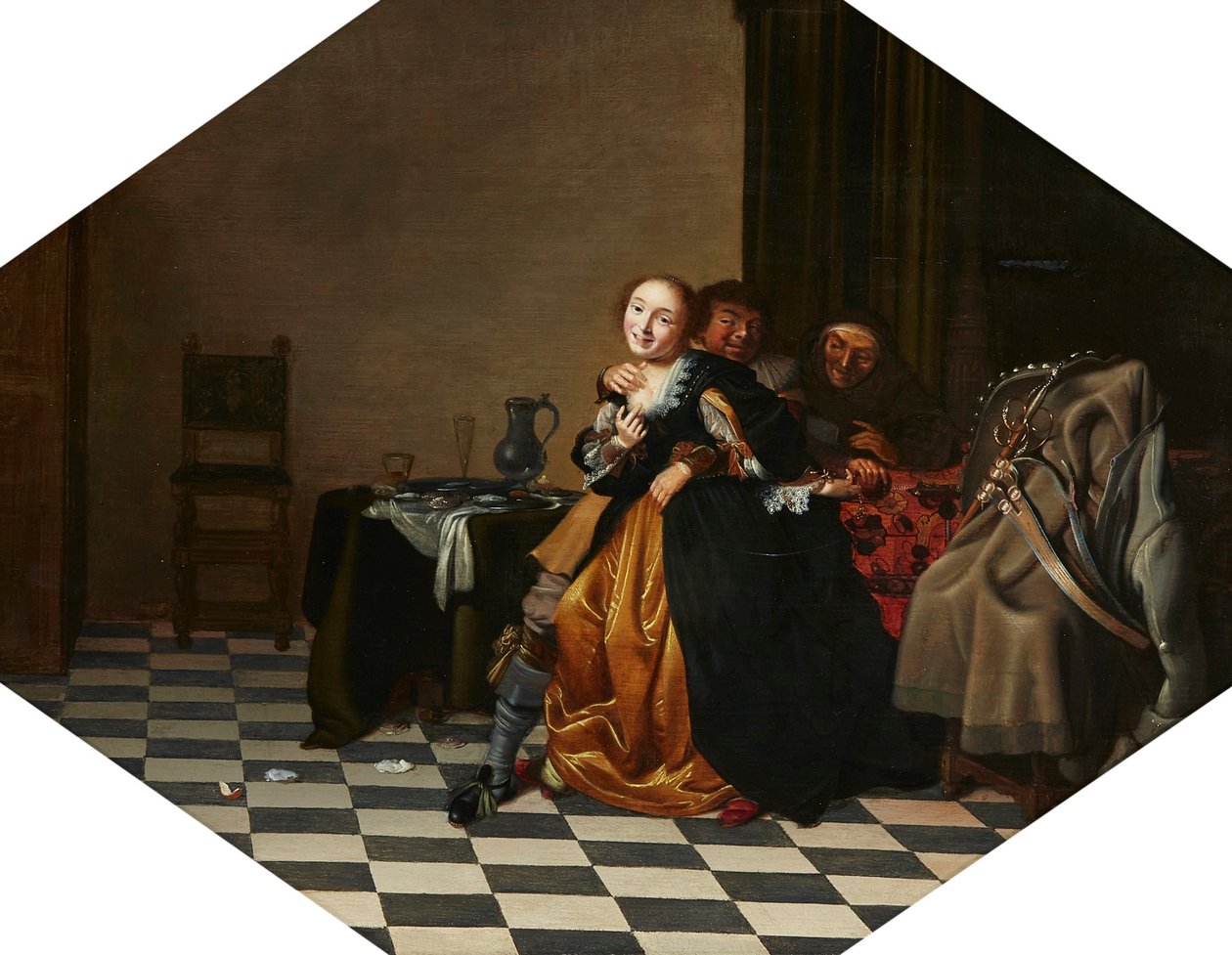 Escena de burdel de Hendrik Gerritsz Pot