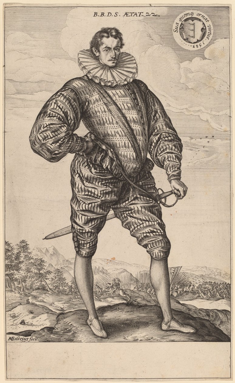 Balthasar Bathory de Somlyo de Hendrik Goltzius