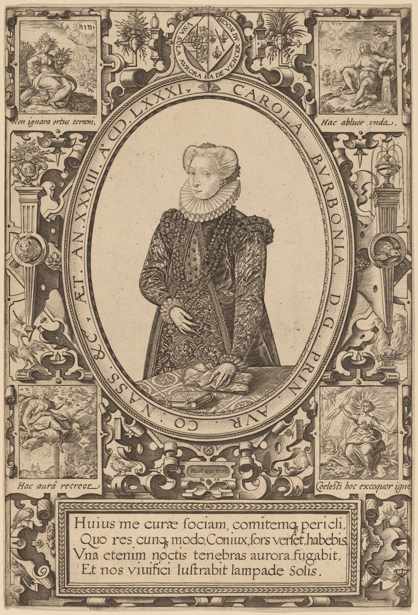 Carlota de Borbón de Hendrik Goltzius