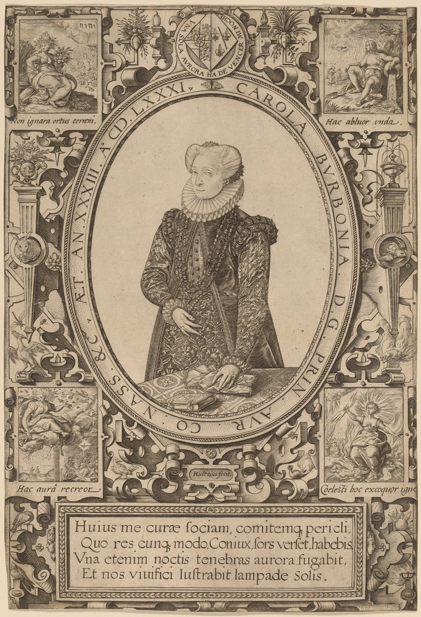 Carlota de Borbón de Hendrik Goltzius