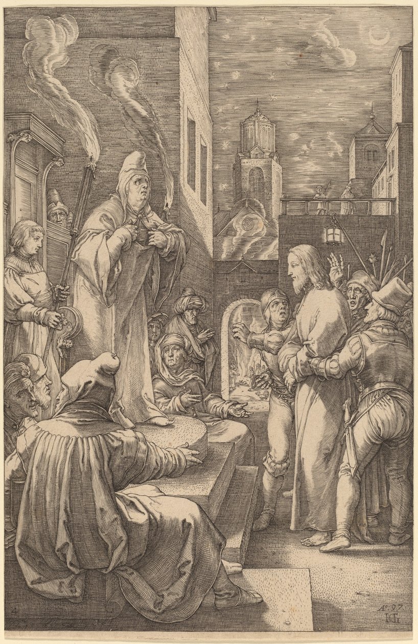 Cristo ante Caifás de Hendrik Goltzius