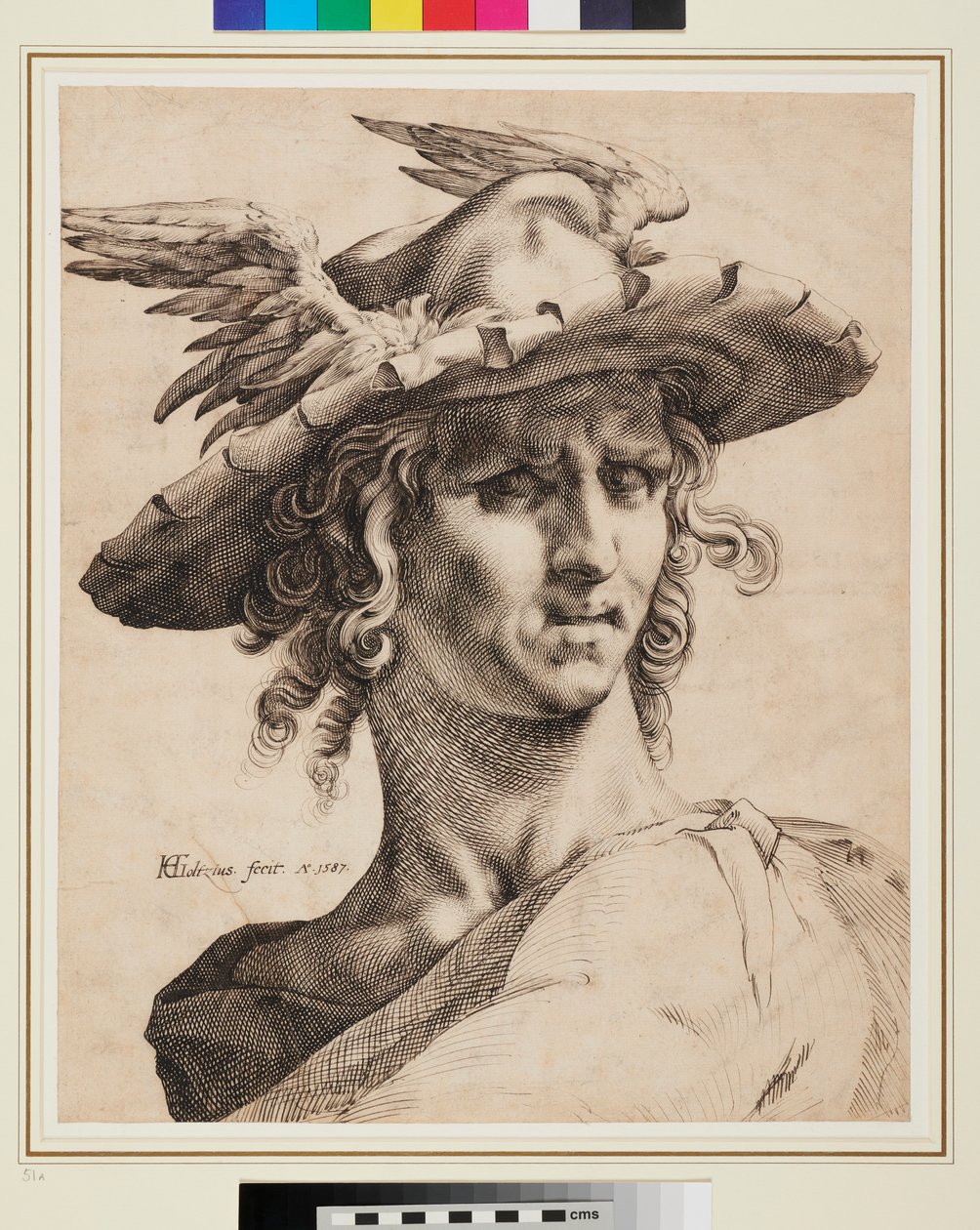 Jefa de mercurio de Hendrik Goltzius
