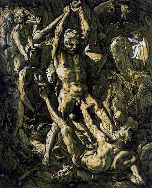 Hércules matando a Caco de Hendrik Goltzius