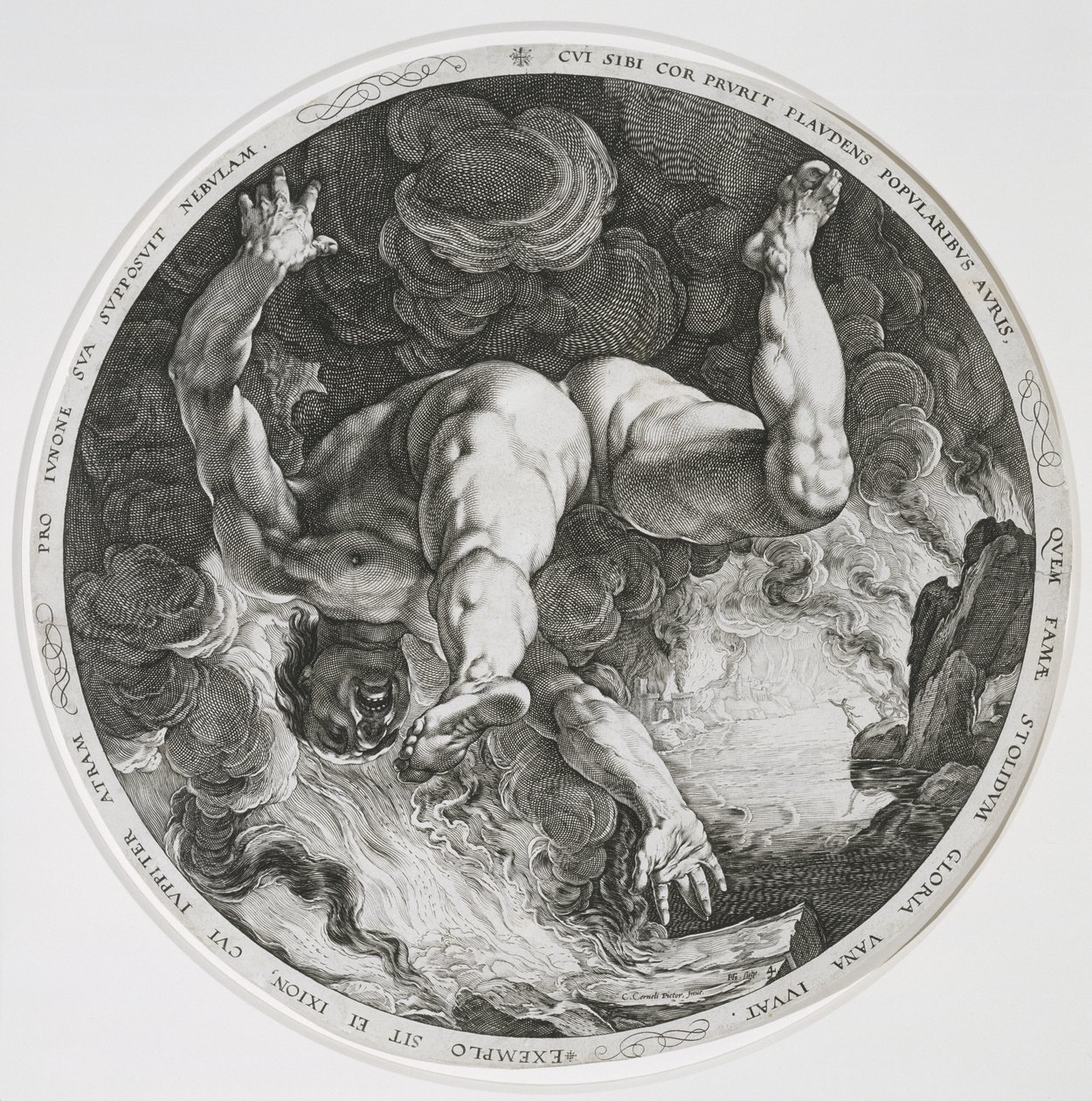 Ixión, 1588 de Hendrik Goltzius