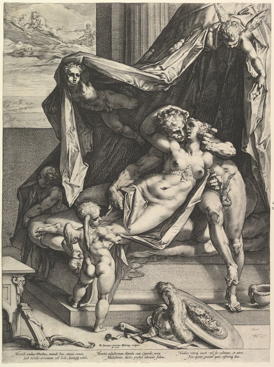 Marte y Venus de Hendrik Goltzius