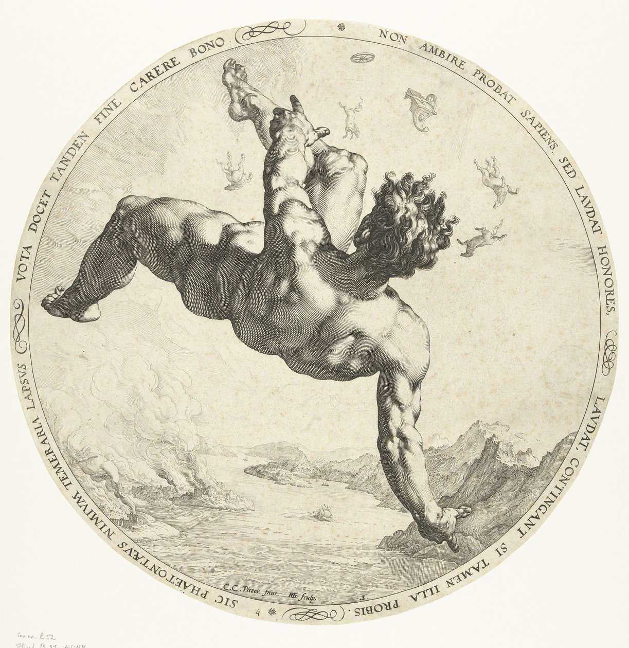 Faetón, 1588 de Hendrik Goltzius