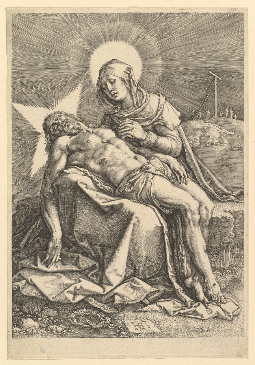 Pietà, 1596 de Hendrik Goltzius