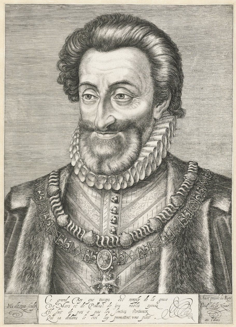 Retrato del Rey Enrique IV de Francia, c.1600 de Hendrik Goltzius