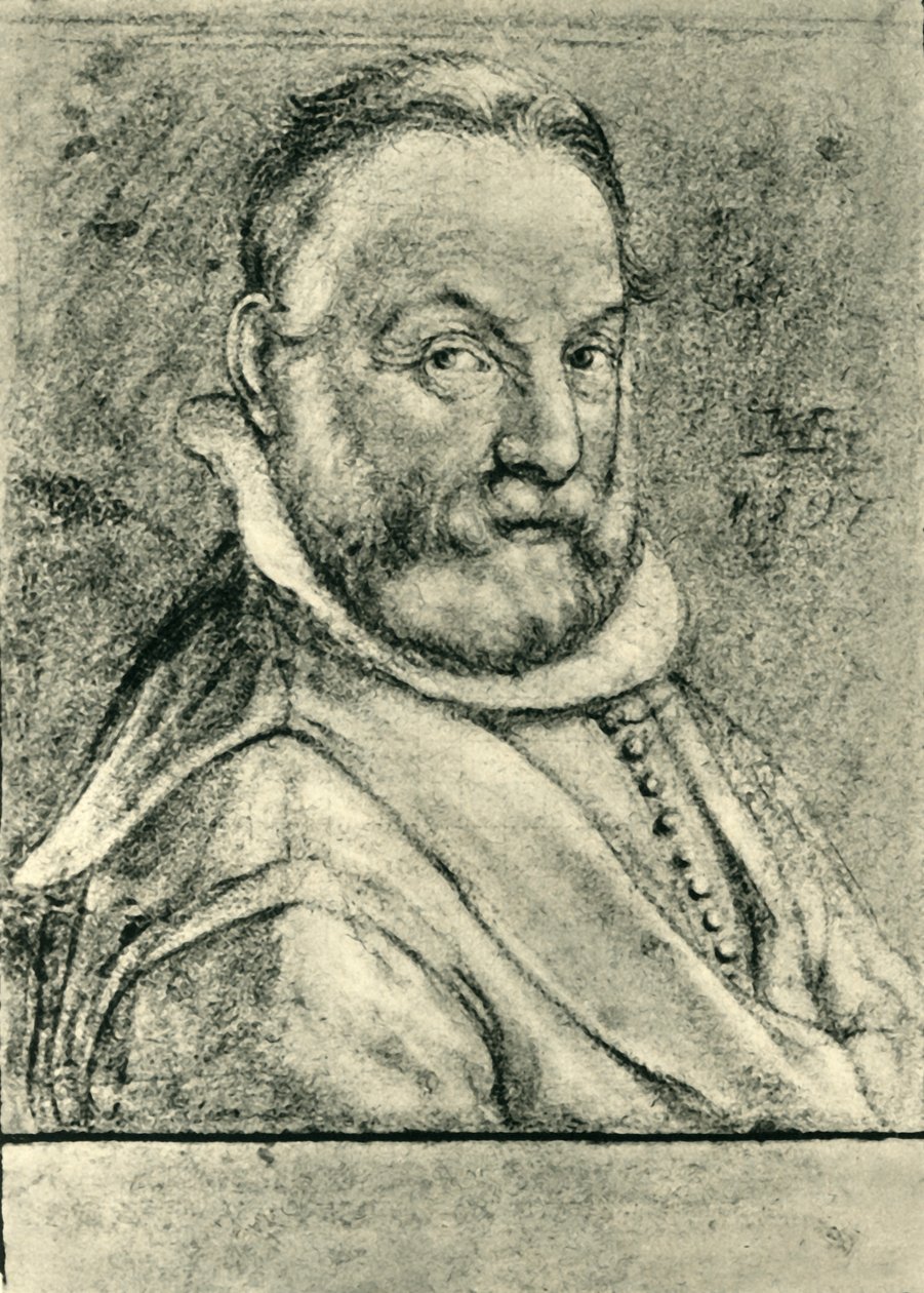 Retrato de un hombre con barba, 1597 de Hendrik Goltzius