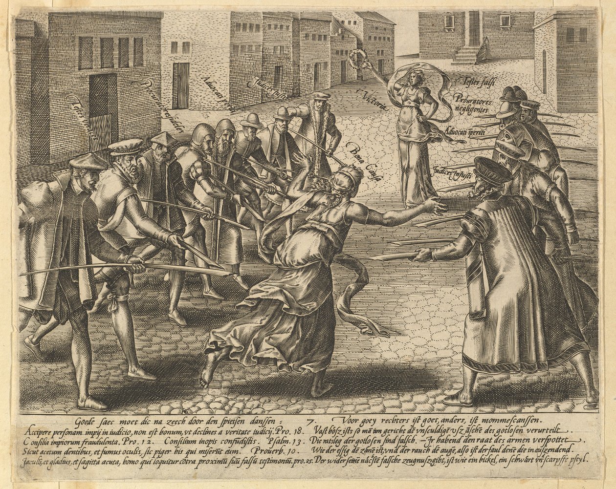 Los Abusos de la Ley, Lámina 7 de Hendrik Goltzius