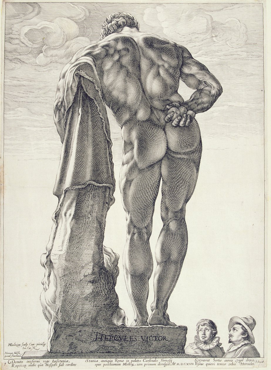 El Hércules Farnesio, 1592 de Hendrik Goltzius