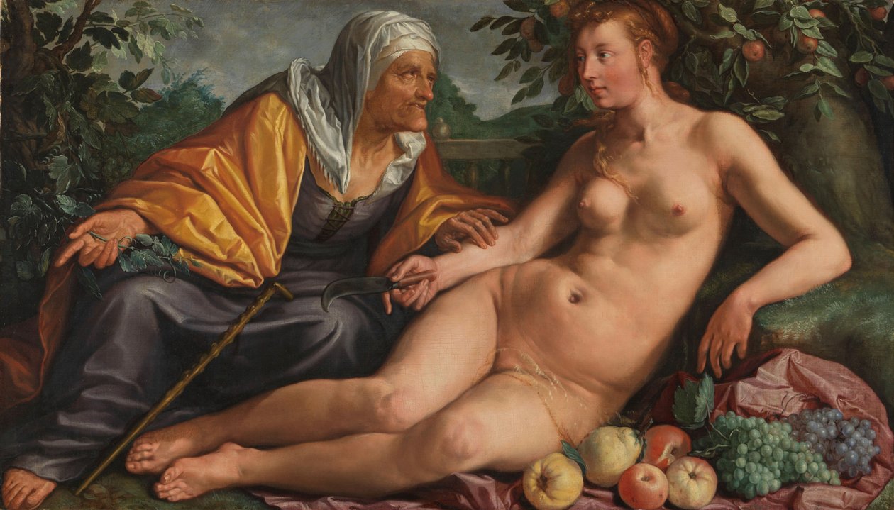 Vertumno y Pomona de Hendrik Goltzius