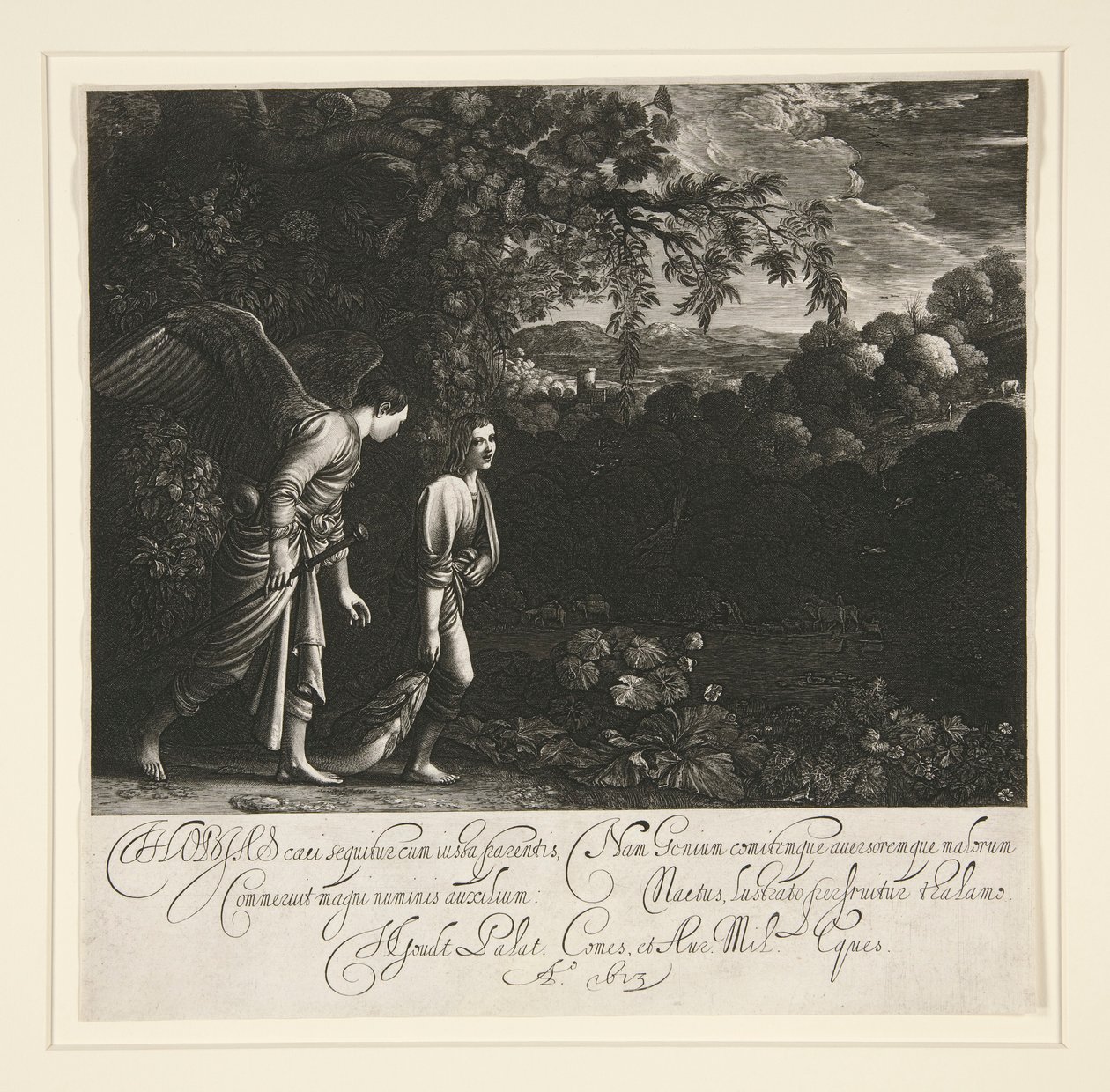 Tobías y el ángel de Hendrik Goudt