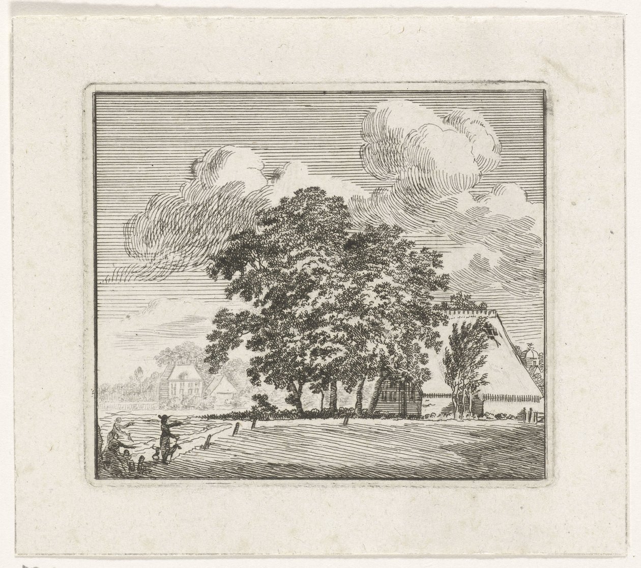 Granja en un paisaje de Hendrik Hoogers