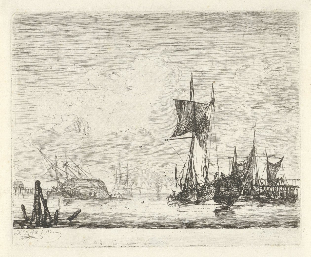 vista del rio de Hendrik Kobell