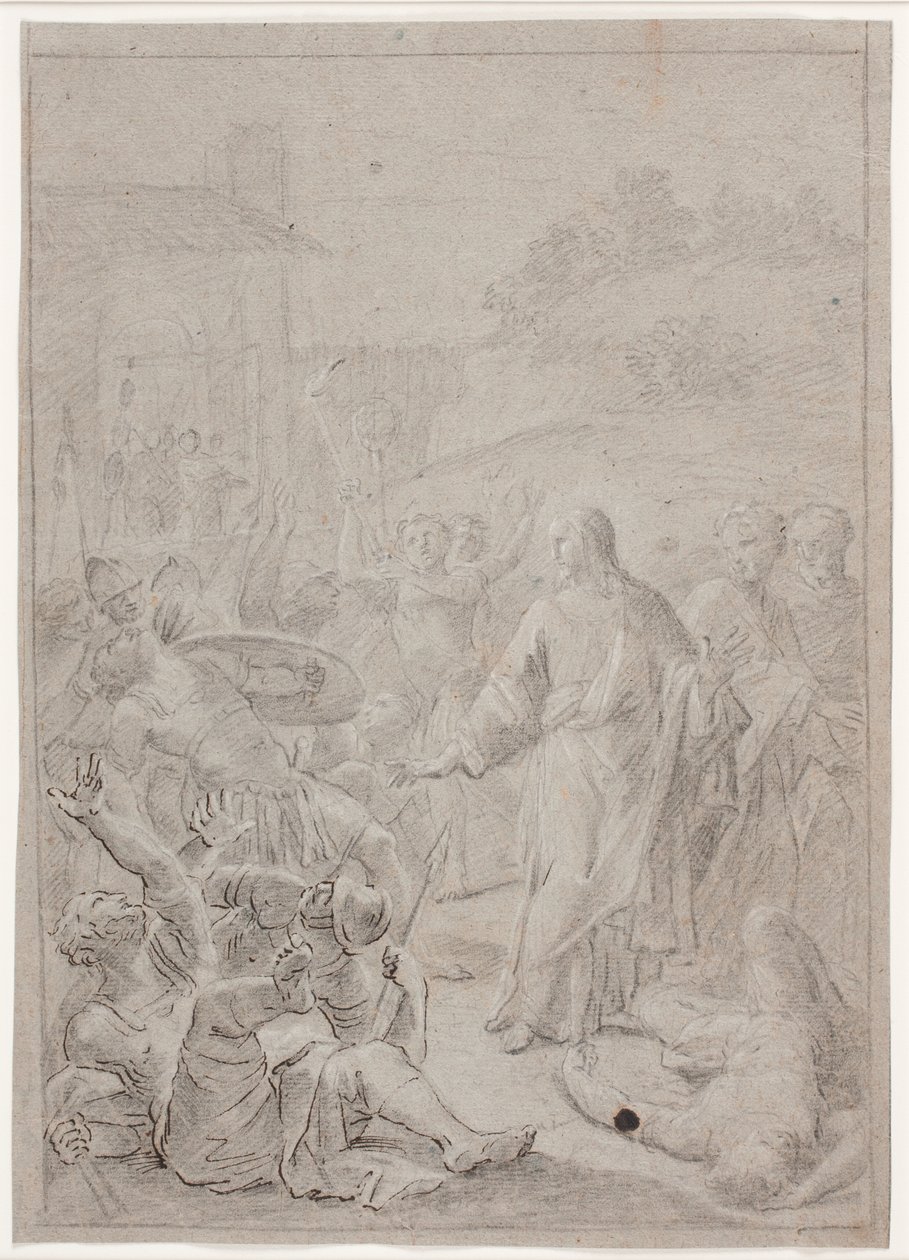 Captura de Cristo. Boceto de composición de Hendrik Krock