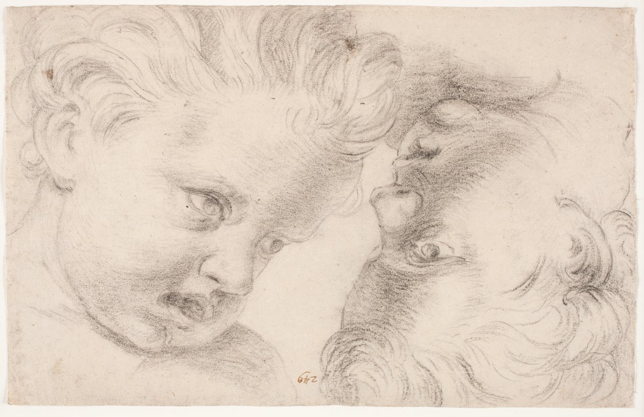 Dos cabezas de niños de Hendrik Krock