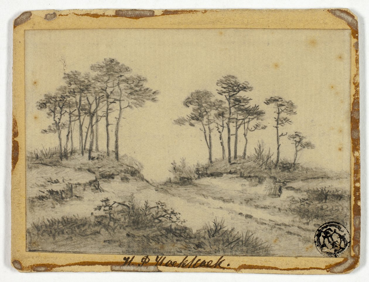 Camino a través de los árboles de Hendrik Pieter Koekkoek