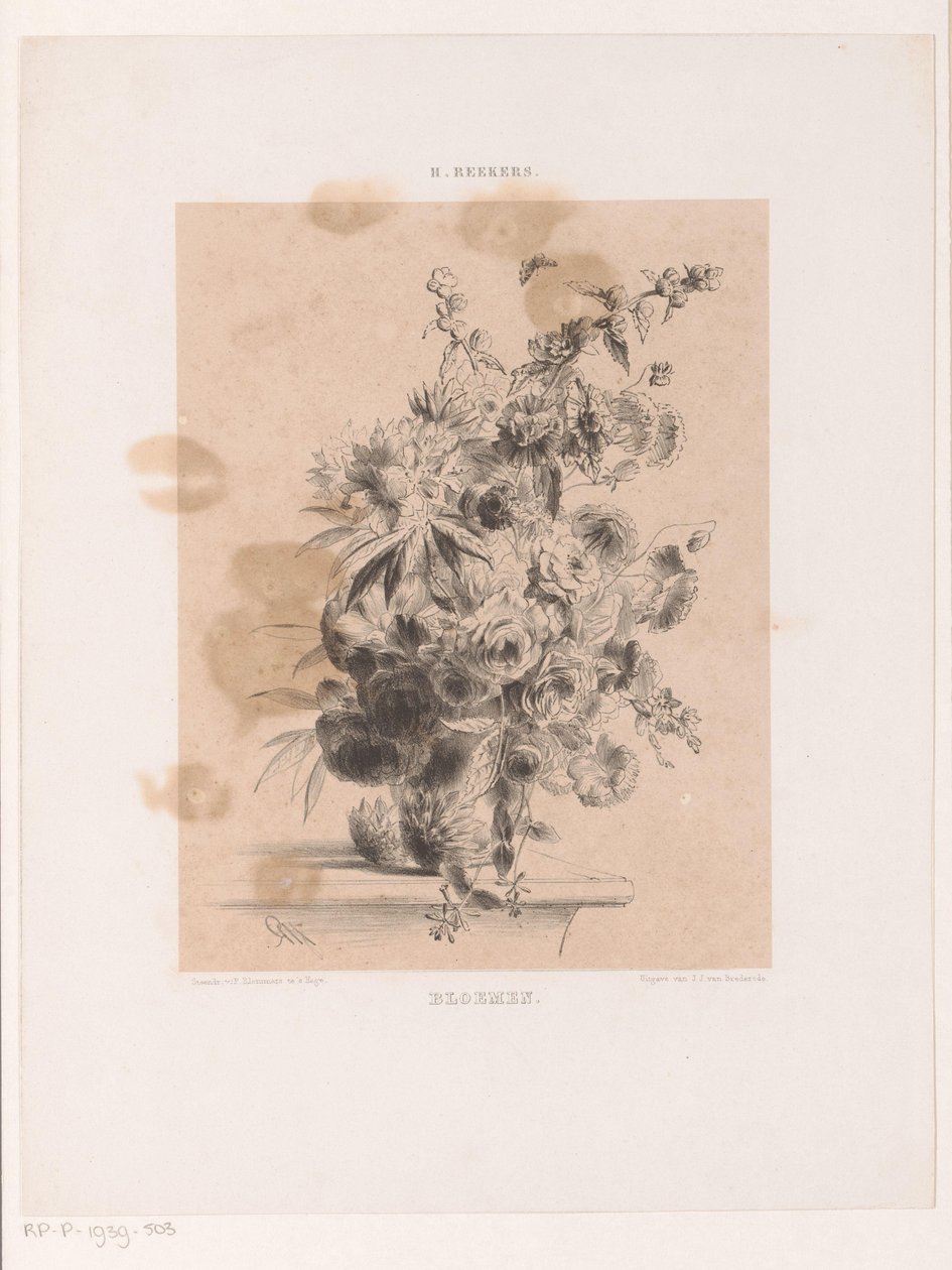 arreglo floral de Hendrik Reekers