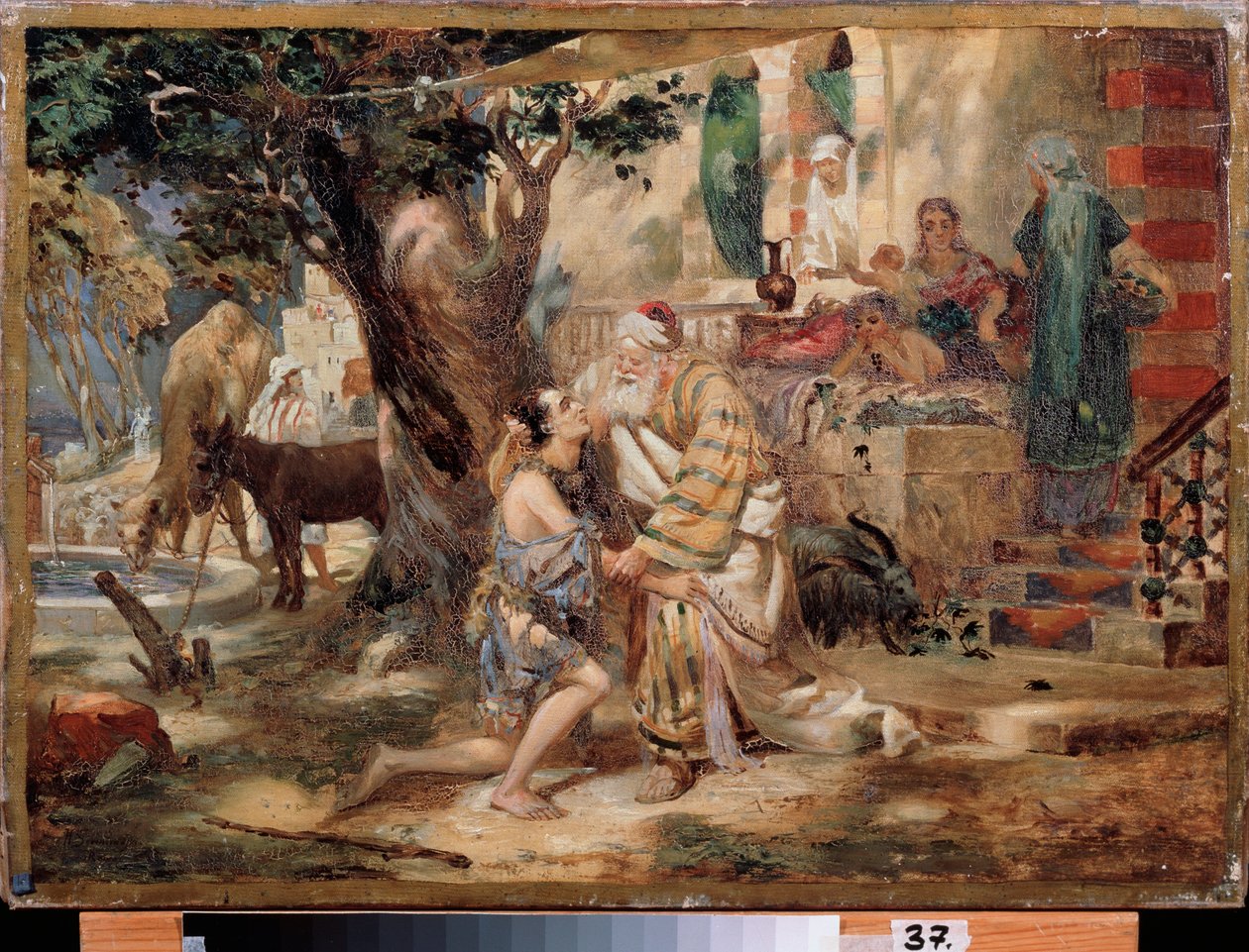 El regreso del hijo pródigo. Pintura de Henryk Siemiradzki (1843-1902), óleo sobre lienzo. arte polaco de Henryk Siemiradzki