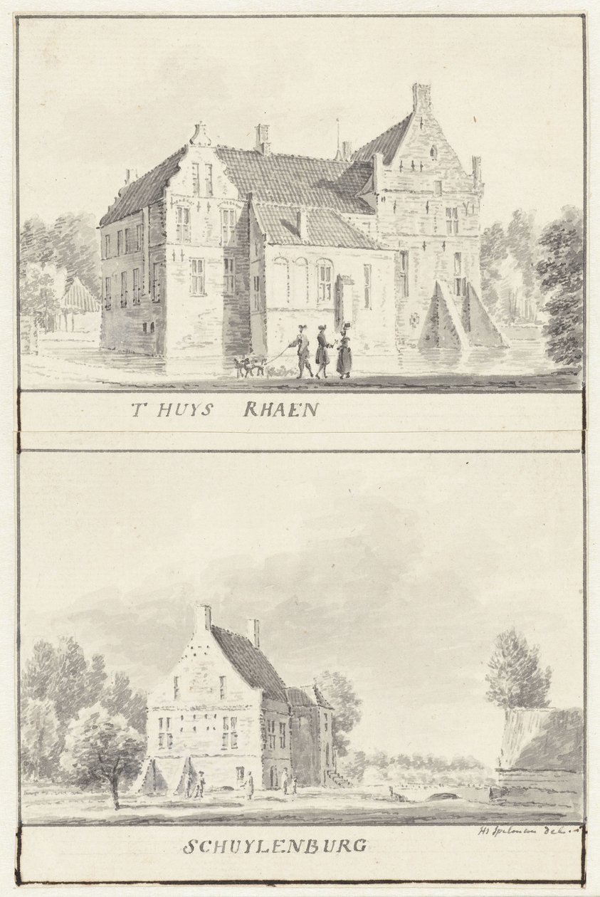 Los havezathes Rhaan y Schuylenburg en Salland, Overijssel de Hendrik Spilman