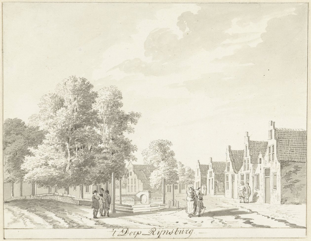 El pueblo de Rijnsburg de Hendrik Tavenier