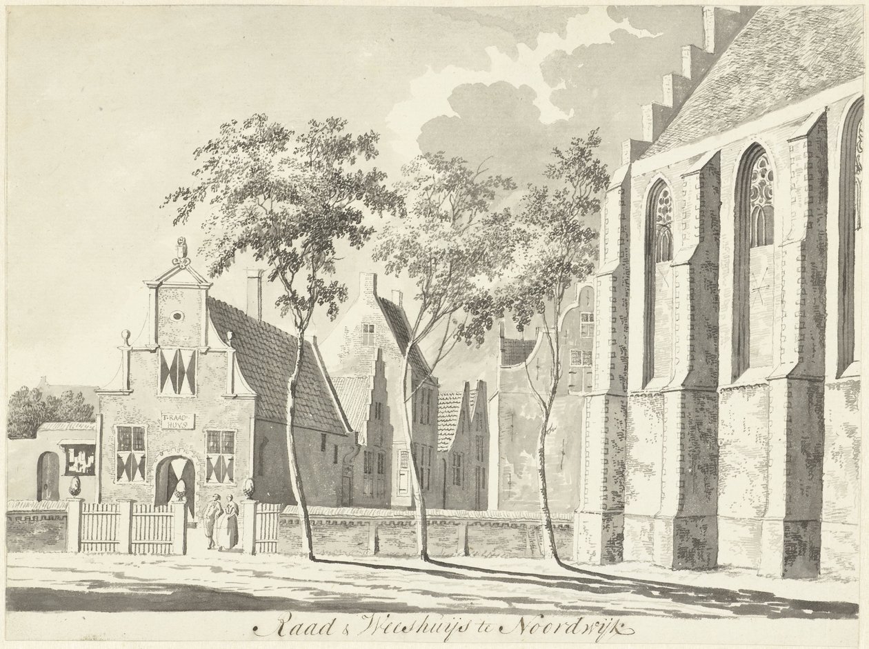 Ayuntamiento y orfanato en Noordwijk de Hendrik Tavenier