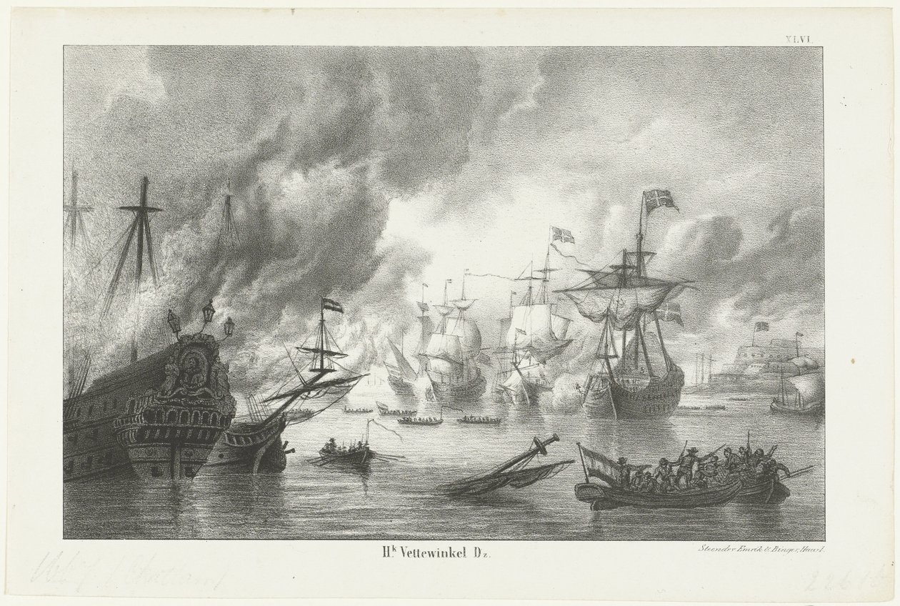 El viaje a Chatham, 1667 de Hendrik Vettewinkel