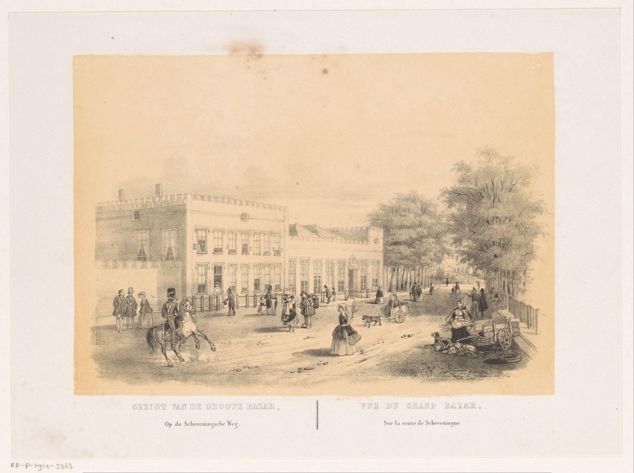 Vista del Gran Bazar Real de La Haya
Vista del gran bazar en la Scheveningsche weg (título en el objeto) de Hendrik Wilhelmus Last