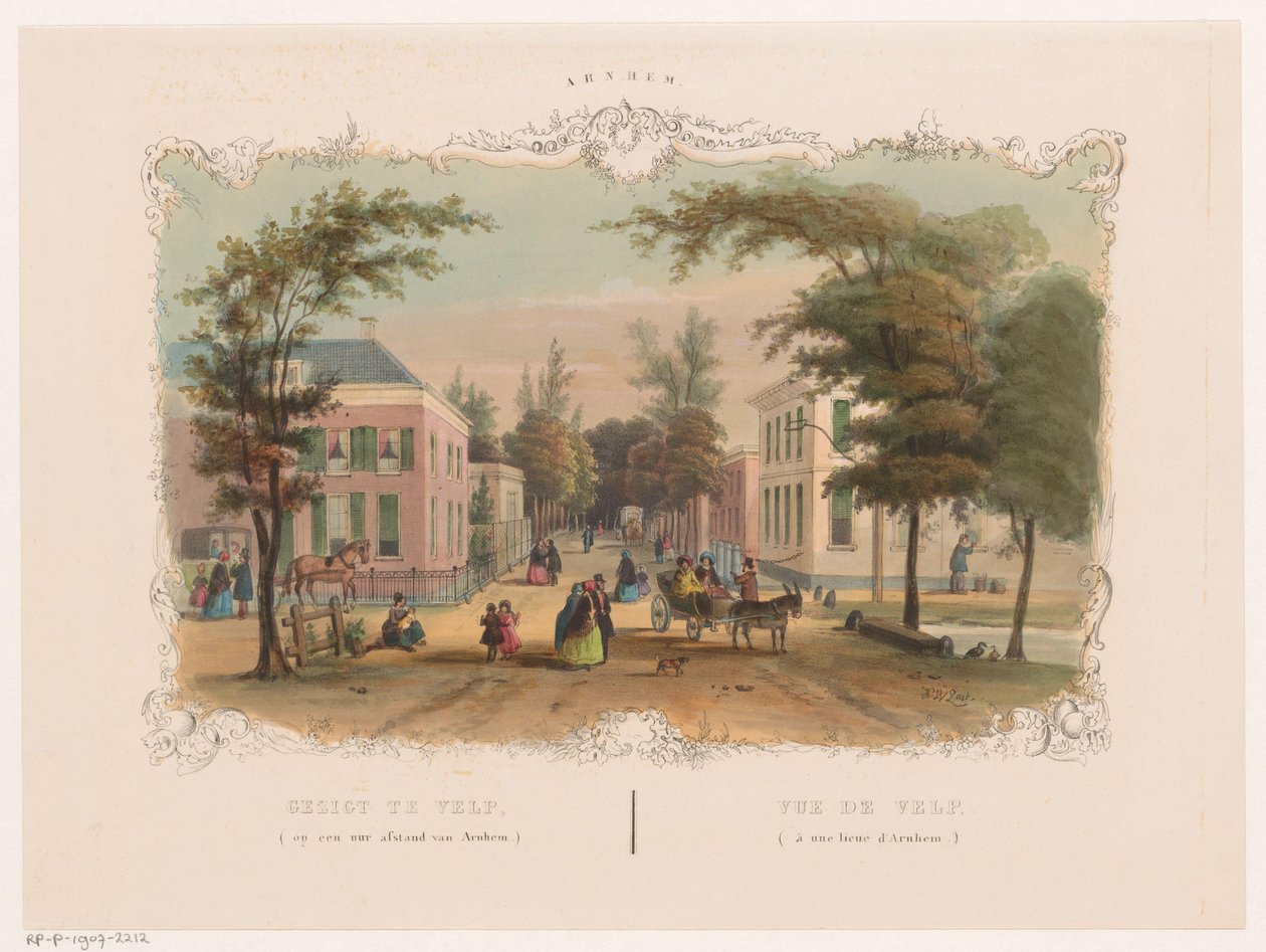 Calle en Velp, cerca de Arnhem
Vista de Velp (a una hora de Arnhem) (título en el objeto)
Arnhem (título de la serie en el objeto) de Hendrik Wilhelmus Last