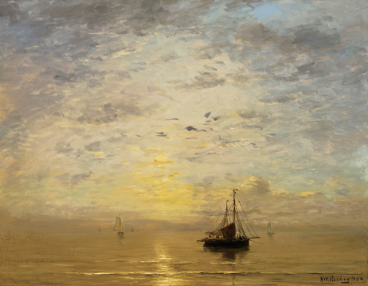 Marina de Hendrik Willem Mesdag