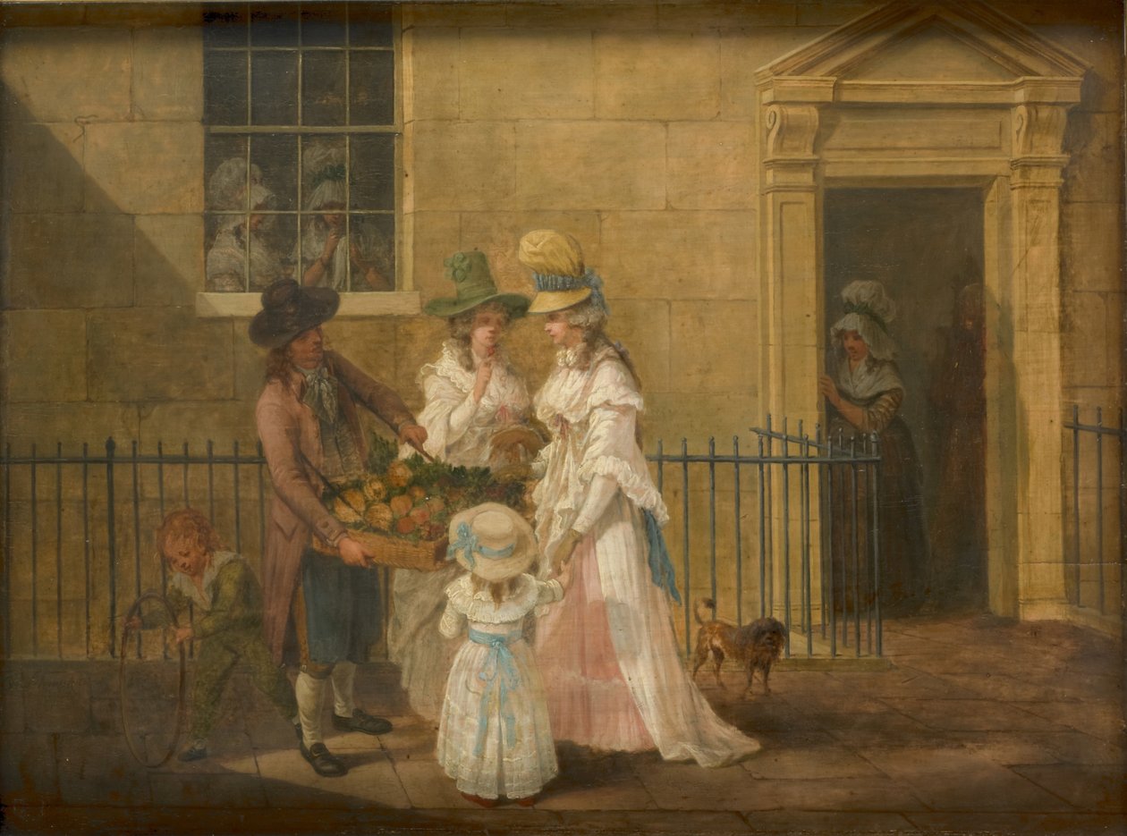 Vendedor de verduras, 1790 de Hendrik Willem Schweickardt