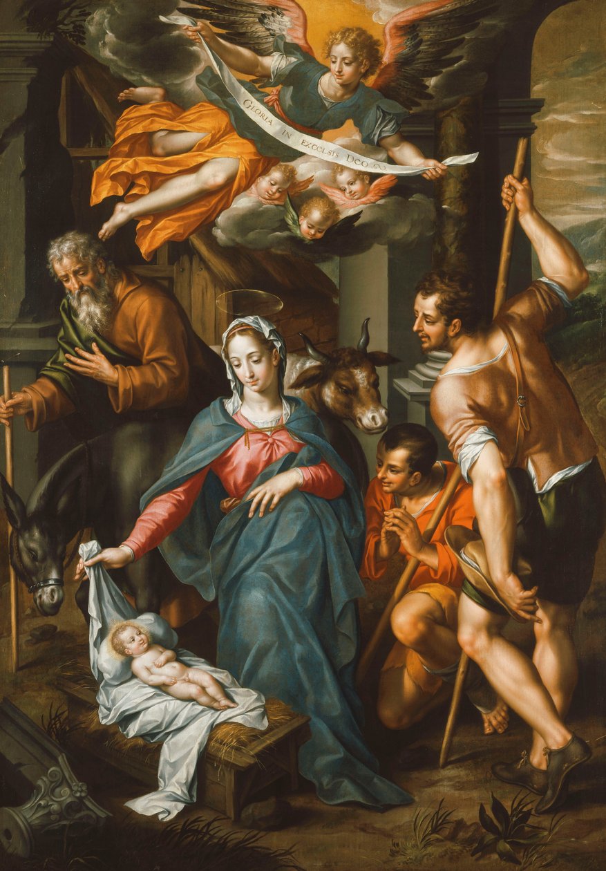 La adoración de los pastores de Hendrick de Clerck