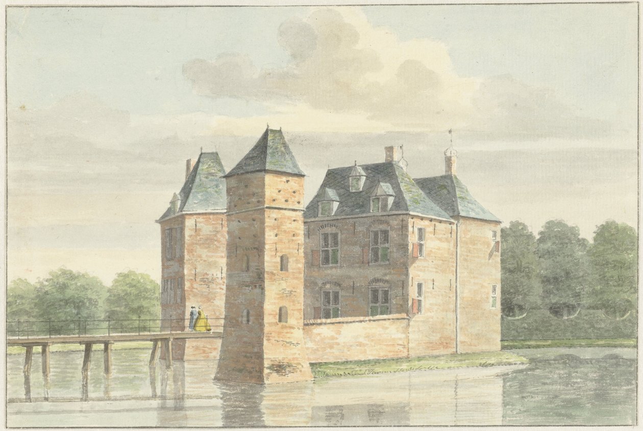 Castillo de Moersbergen, cerca de Doorn de Hendrik de Winter