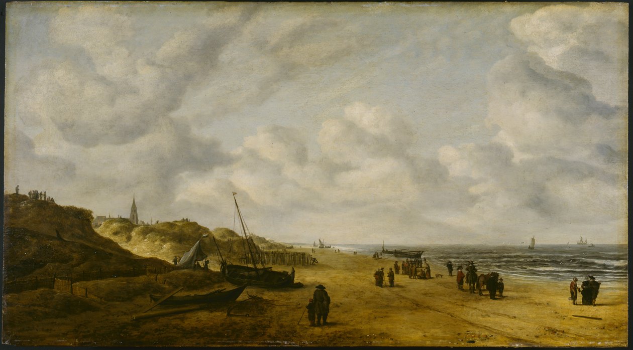 Vista de las Arenas de Scheveningen (pre-conservación) de Hendrik van Anthonissen