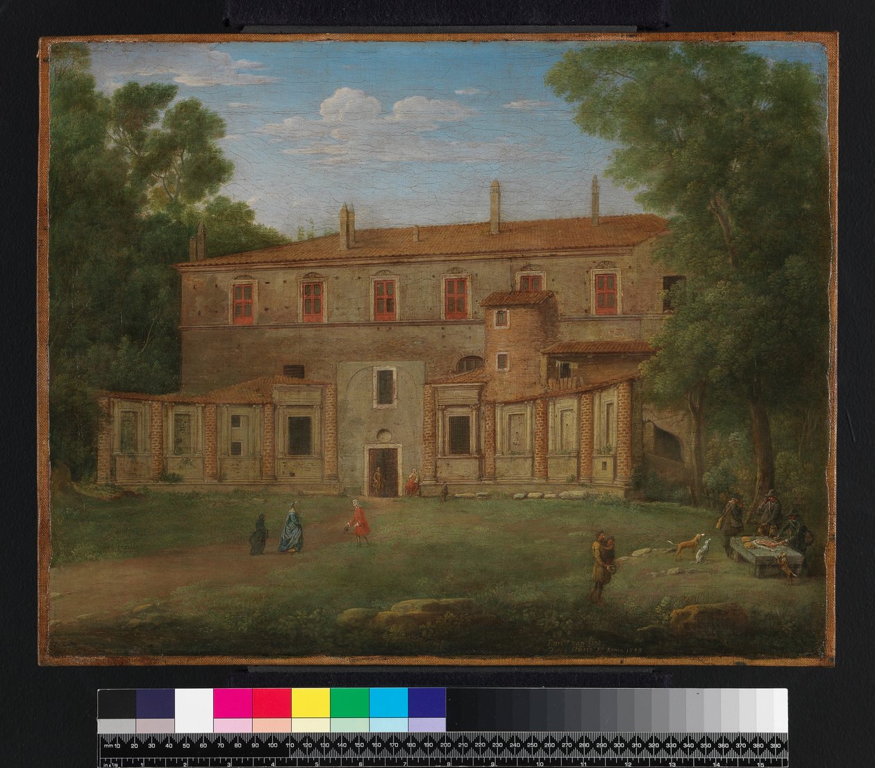 La Villa Madama, Roma, 1748 de Hendrik van Lint