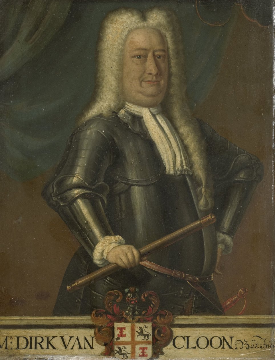 Retrato de Dirk van Cloon, Gobernador General de las Indias Orientales Holandesas de Hendrik van den Bosch (free after)